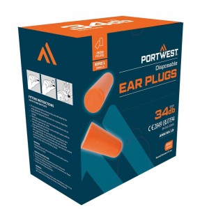 Portwest - Ear Plug Dispenser Refill Pack (500 pairs)  - EP21