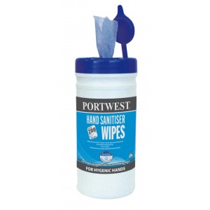 Portwest - Hand Sanitiser Wipes (200 Wipes) - IW40