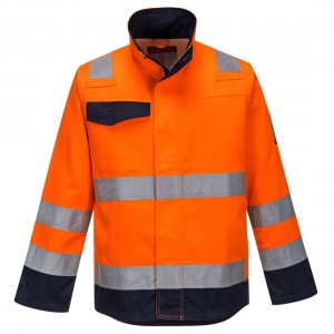 Portwest - Modaflame RIS Orange/Navy Jacket  - MV35