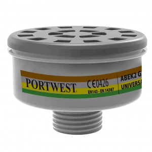 Portwest - ABEK2 Gas Filter Universal Thread (Pk4) - P926