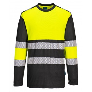 Portwest - PW3 Hi-Vis Cotton Comfort Class 1 T-Shirt L/S  - PW312