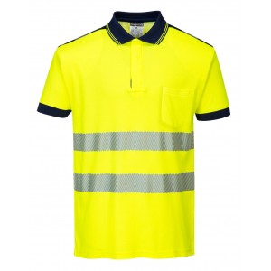 Portwest - PW3 Hi-Vis Cotton Comfort Polo Shirt S/S  - T180