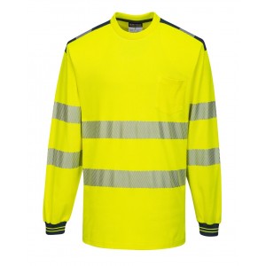 Portwest - PW3 Hi-Vis Cotton Comfort T-Shirt L/S  - T185