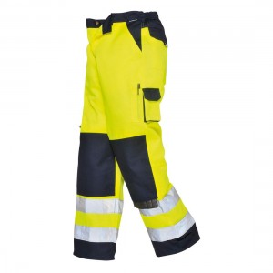 Portwest - Lyon Hi-Vis Contrast Work Trousers - TX51