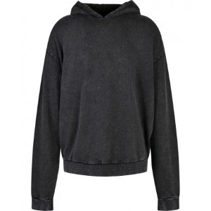 Build Your Brand - Acid washed oversize hoodie - BY191