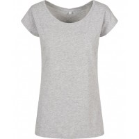 Build Your Brand Basic - Women's wide neck tee - BB013