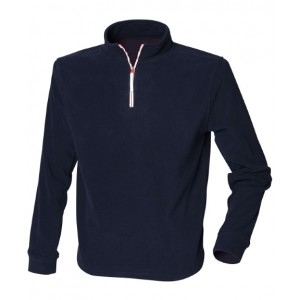 Finden & Hales - ¼ zip long sleeve fleece piped - LV570