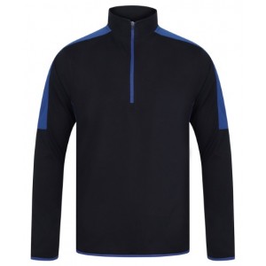 Finden & Hales - ¼ zip mid-layer with contrast panelling - LV571