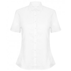 Henbury - Women's modern short sleeve Oxford shirt - HB518