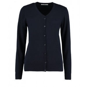 Kustom Kit - Women's Arundel v-neck cardigan long sleeve (classic fit) - KK354