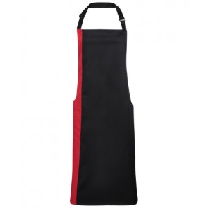 Premier - Contrast bib apron - PR162