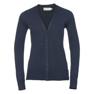 Russell Collection - Women's v-neck knitted cardigan - J715F