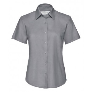 Russell Collection - Women's short sleeve Oxford shirt - J933F