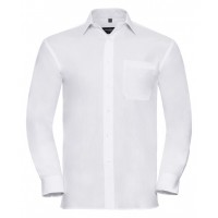 Russell Collection - Long sleeve pure cotton easycare poplin shirt - J936M
