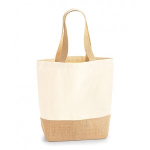 Westford Mill - Jute base canvas shopper - WM450