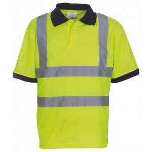 Yoko - Hi-vis short sleeve polo (HVJ210) - YK020